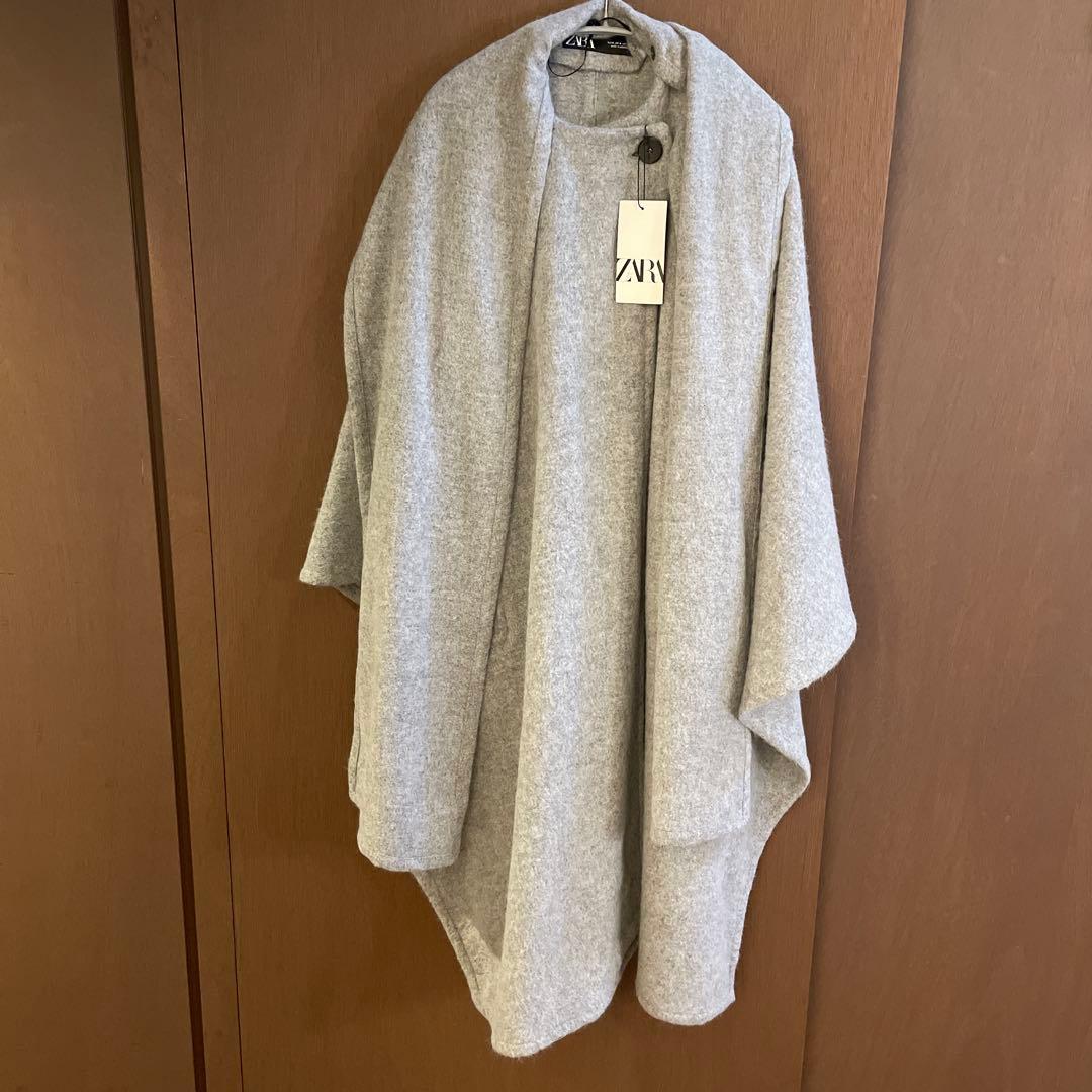 新品タグ付き　ZARA ケープコート　ポンチョ