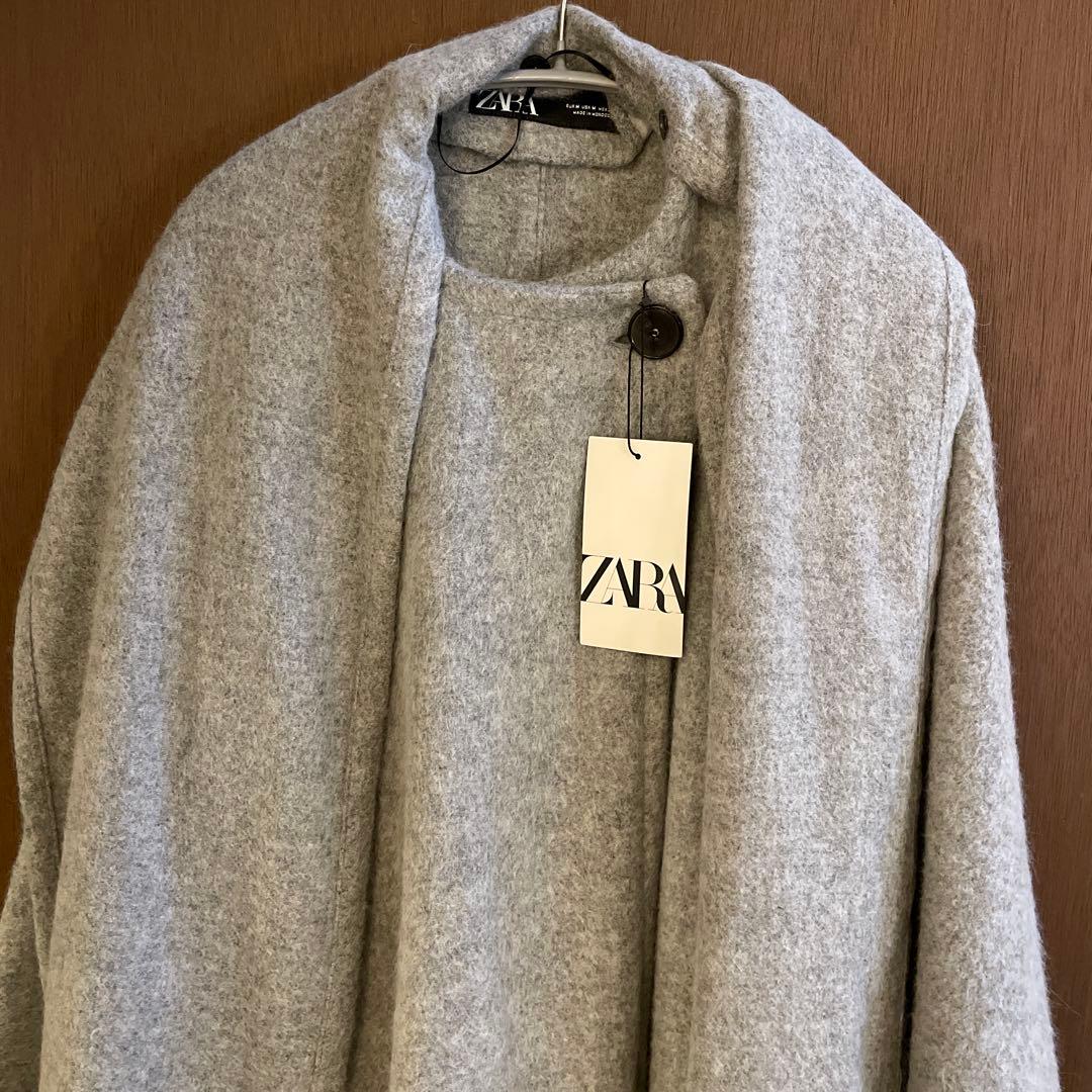 新品タグ付き　ZARA ケープコート　ポンチョ