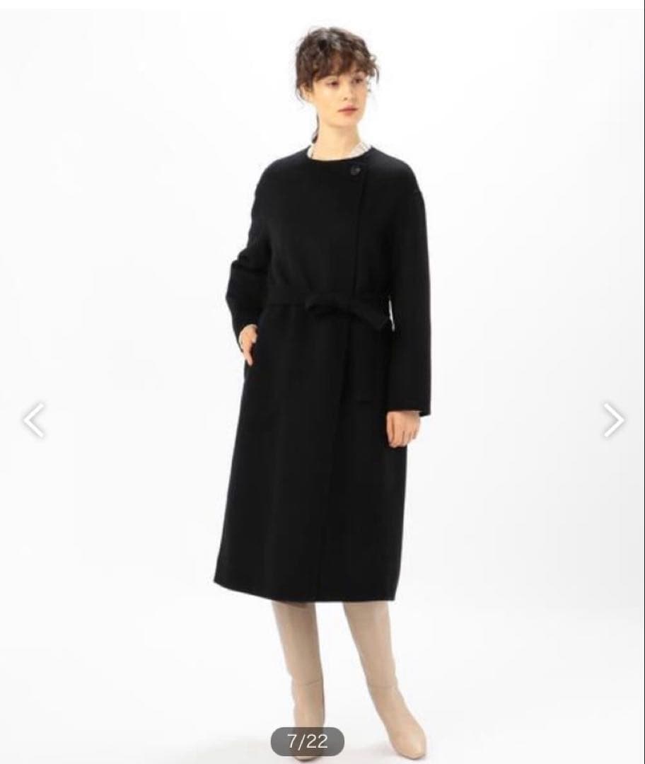 TOMORROW LANDプレミアムウールリバーノーカラーコートトゥモローランド