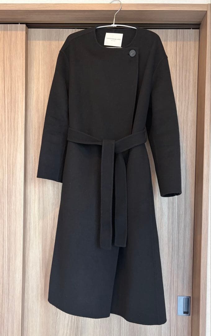 TOMORROW LANDプレミアムウールリバーノーカラーコートトゥモローランド