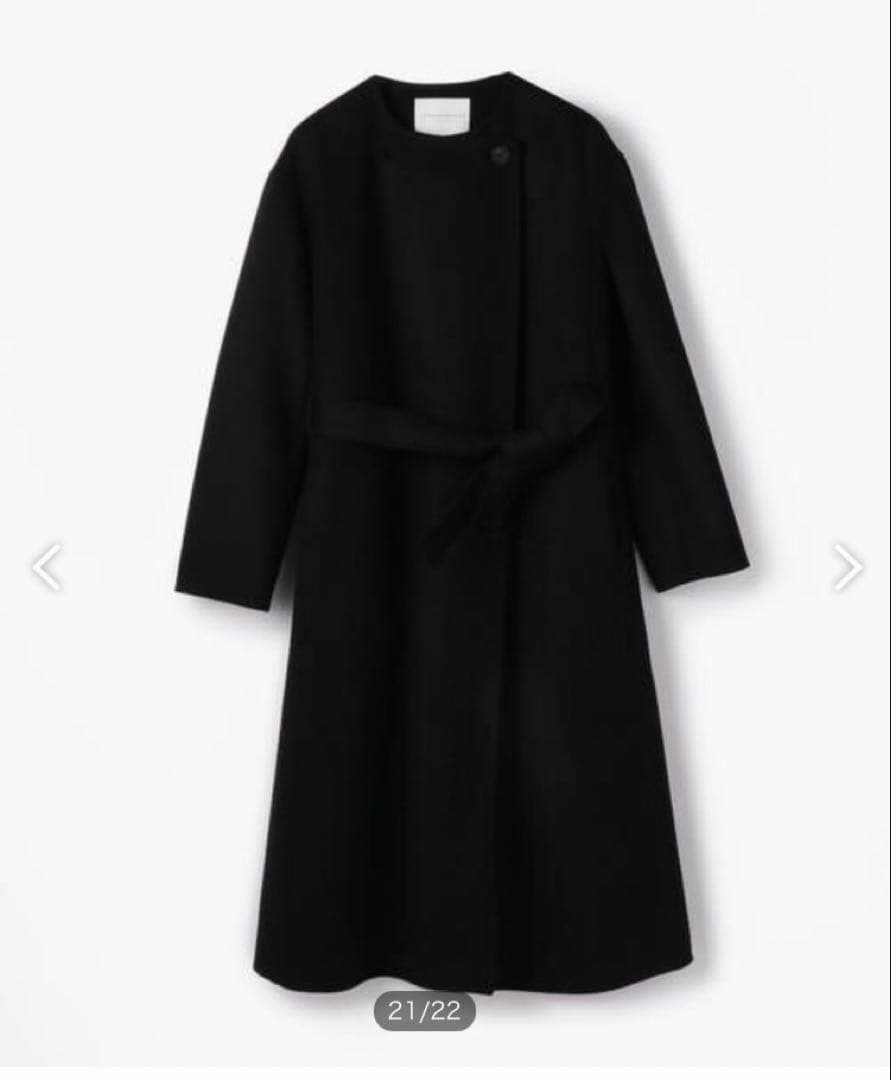 TOMORROW LANDプレミアムウールリバーノーカラーコートトゥモローランド