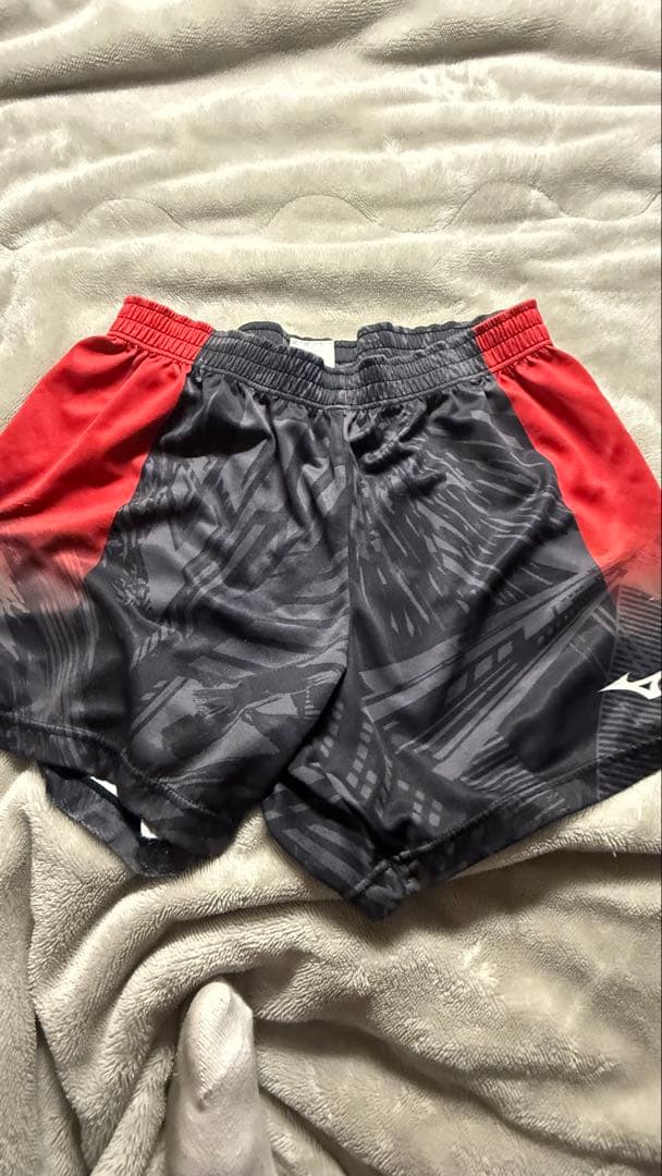 Mizuno 2XL 日本大学バレーボールパンツ 黒/赤