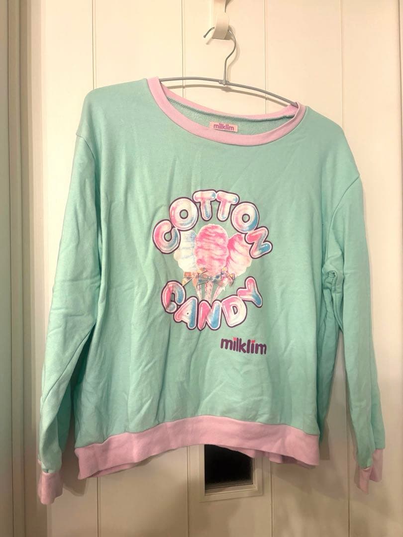 Milklim コットンキャンディ　スウェット　トレーナー　ゆめかわいい