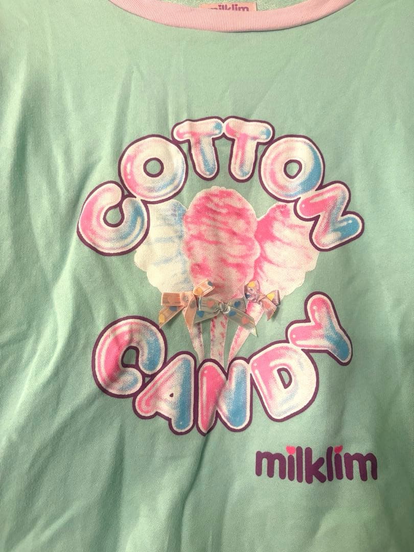 Milklim コットンキャンディ　スウェット　トレーナー　ゆめかわいい