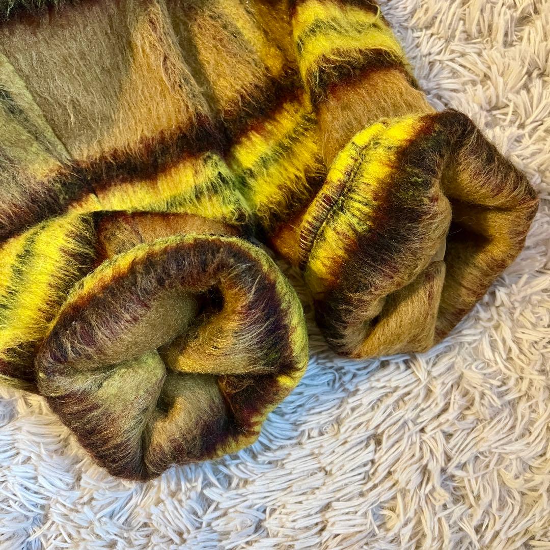 美品 BONbazaar ボンバザール シャギーチェックビッグコート