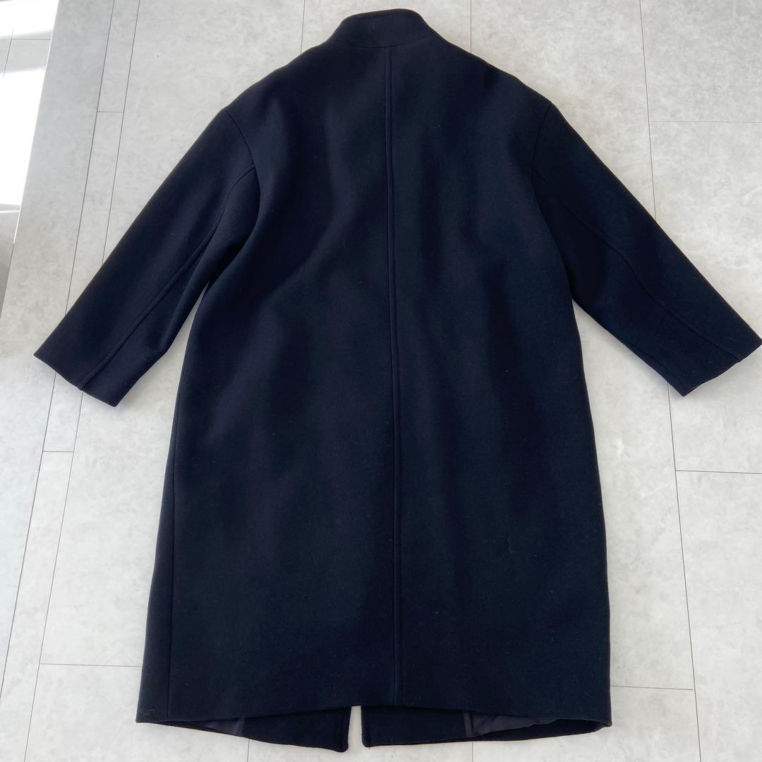 定価¥20000 ZARA スタンドカラー　ロングコート　ブラックL