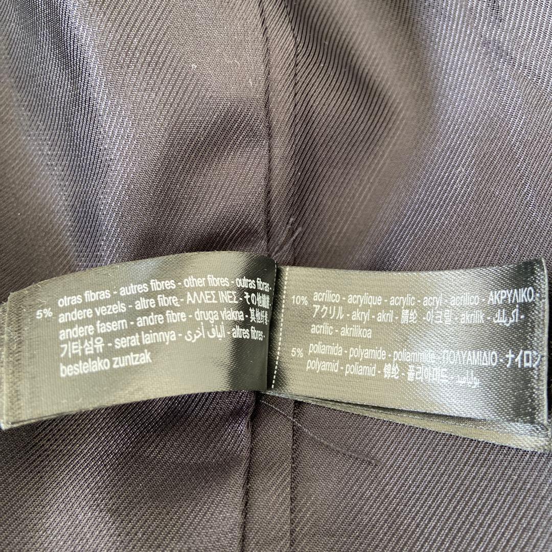 定価¥20000 ZARA スタンドカラー　ロングコート　ブラックL