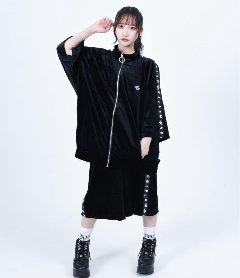 【REFLEM】 レフレム　ベロアロゴテープジャージ　フリーサイズ