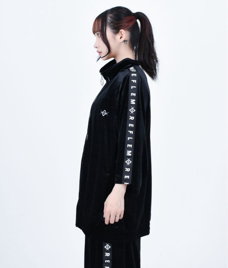 【REFLEM】 レフレム　ベロアロゴテープジャージ　フリーサイズ