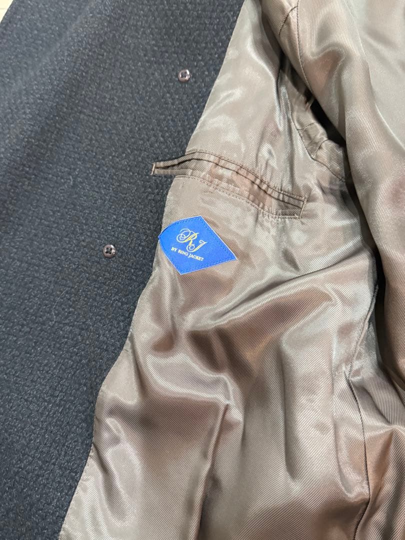 リングジャケット　ベルテッドコート　ダークグリーン　サイズ48