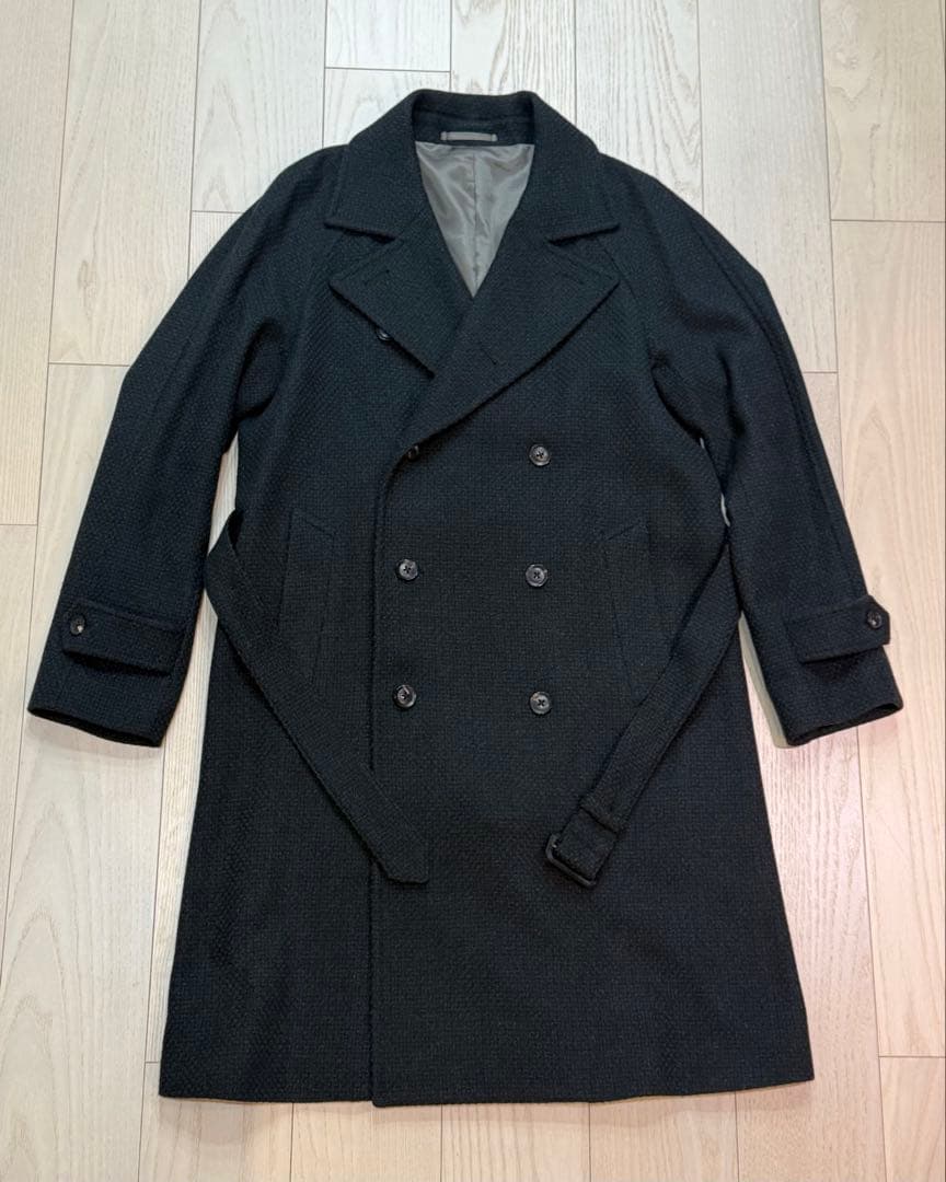 リングジャケット　ベルテッドコート　ダークグリーン　サイズ48