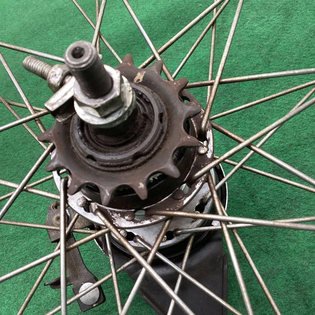 ステンレスリム　後輪 26インチ 内装3段 ローラーブレーキ 電動アシスト自転車