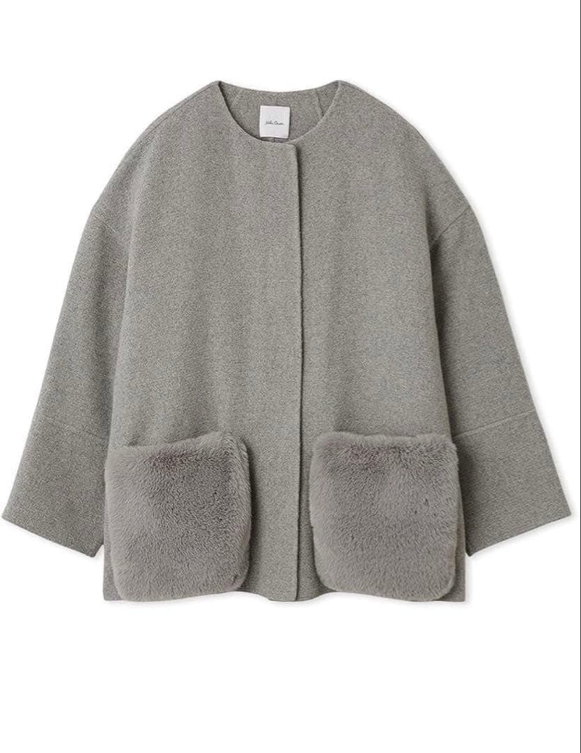 ミラオーウェン　2wayファーポケットリバーコート