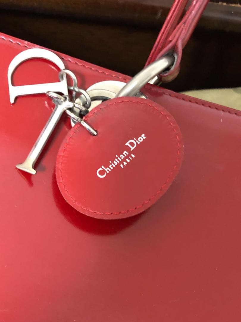 早い勝ち正規品Christian Dior カナージュ 赤ラージ