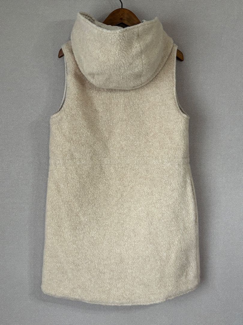 モラビト リバーシブル キルティング ボア ロング ベスト 38