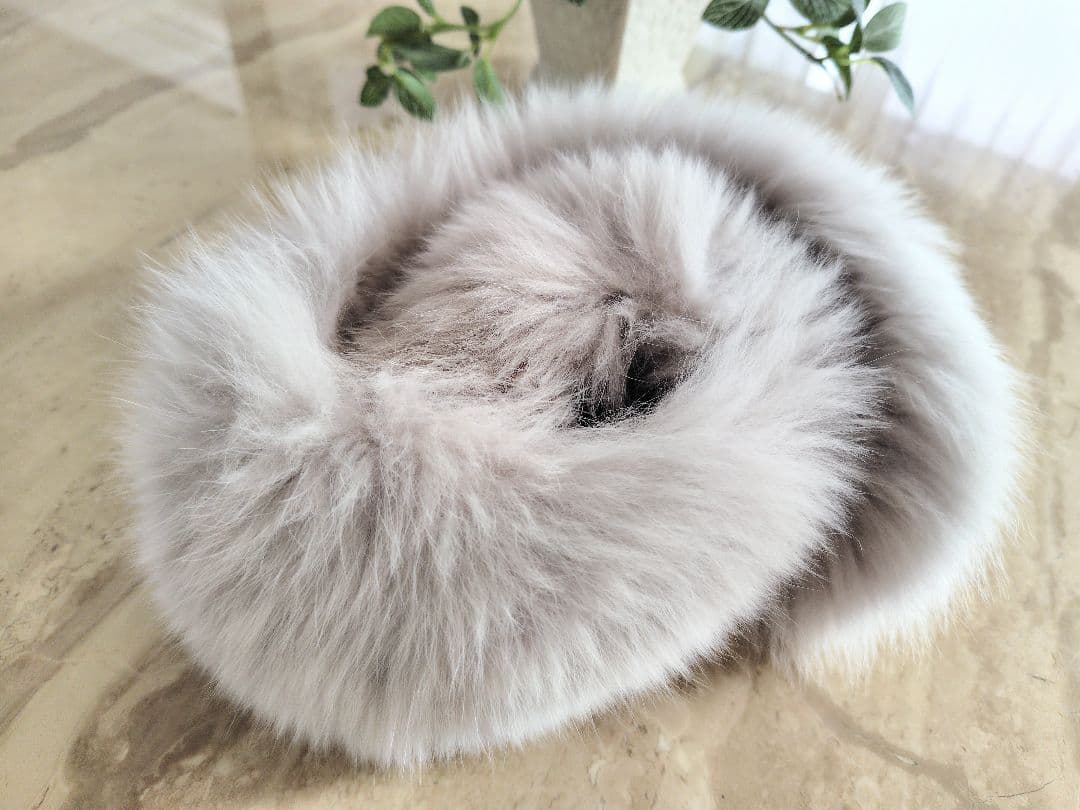極美品✨️SAGA-FURS サガファー♡フォックスファーマフラー✨️グレー系