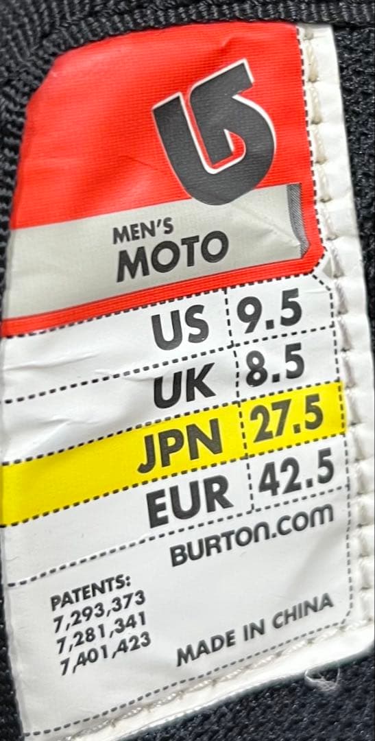 【即日発送】BURTON スノボブーツMOTO モト27.5cm