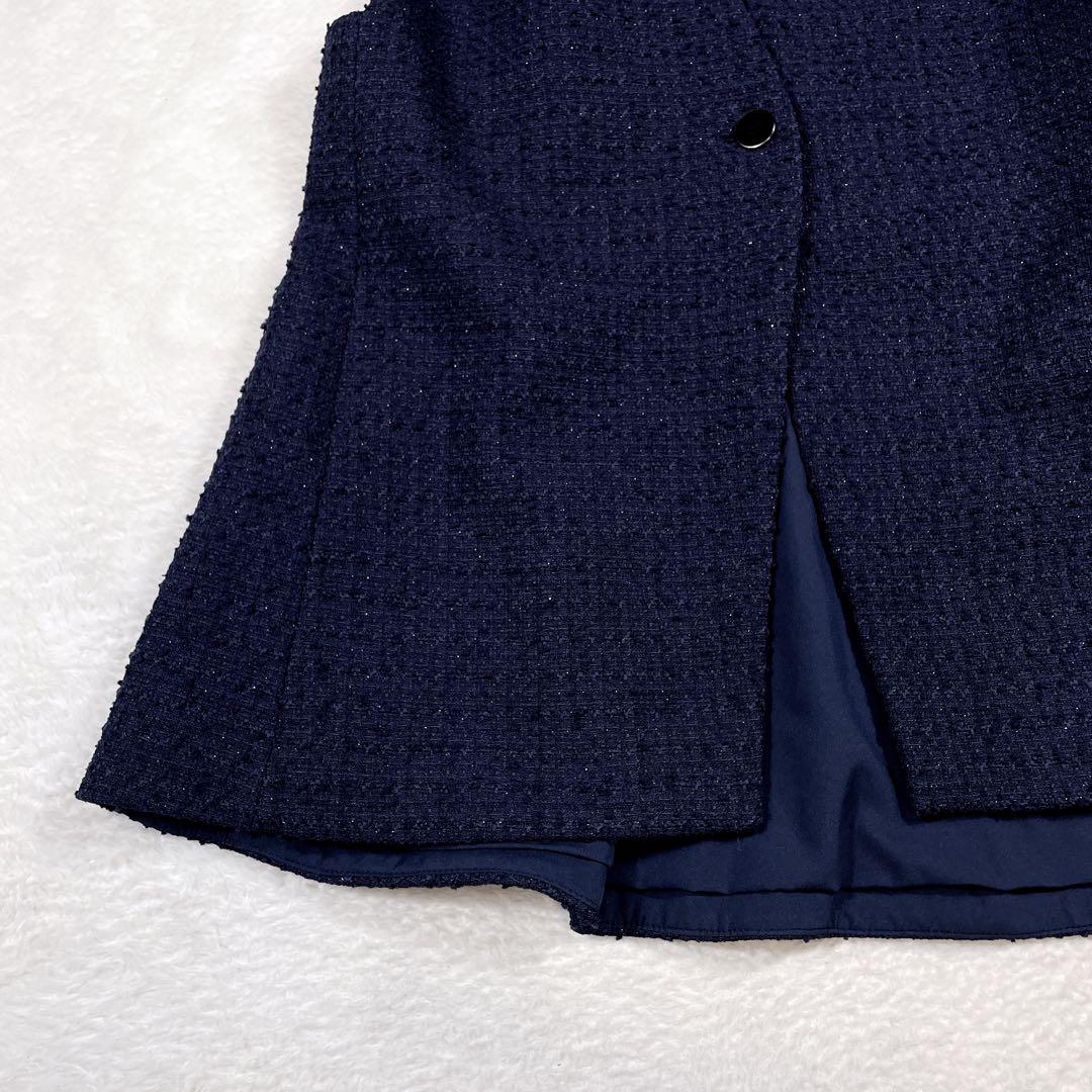 PLST 2025年 ツイードペプラムジレ ベスト ツイード S 完売 人気