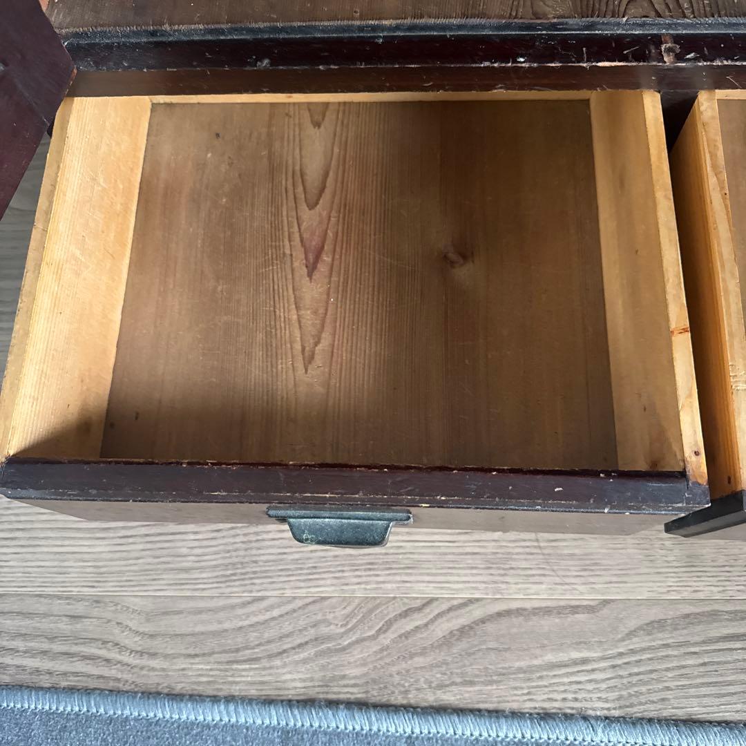 アンティーク　骨董和家具　木製キャビネット　食器棚