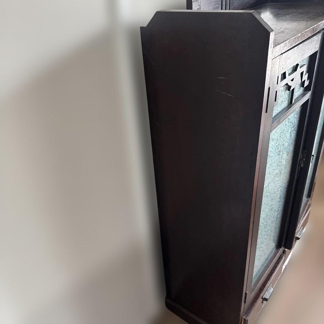 アンティーク　骨董和家具　木製キャビネット　食器棚