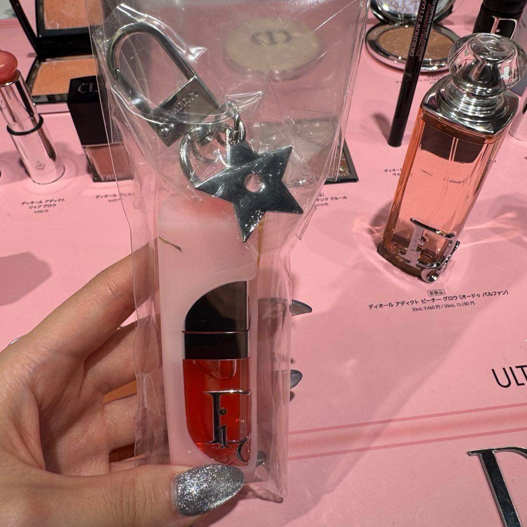Dior アディクト キーホルダー キーリング ノベルティ リップ グロウオイル