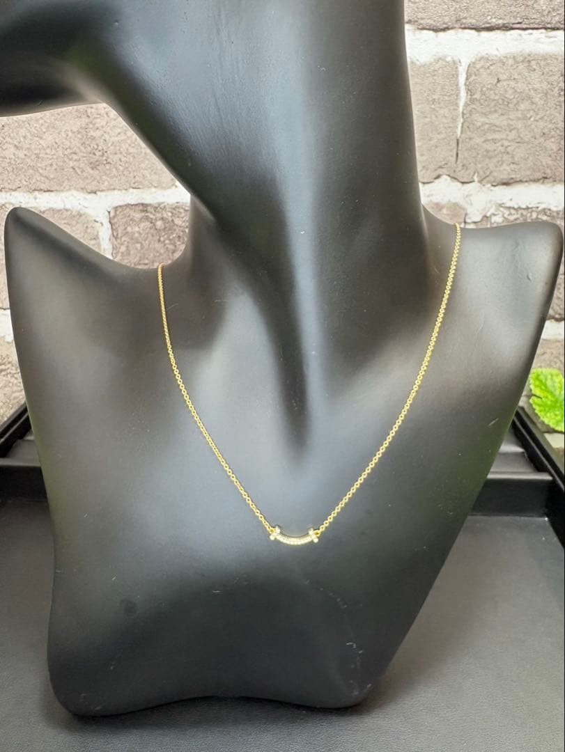 ⭐️美品⭐️ティファニー Tスマイルペンダントネックレス（ミニ）ダイヤモンド YG