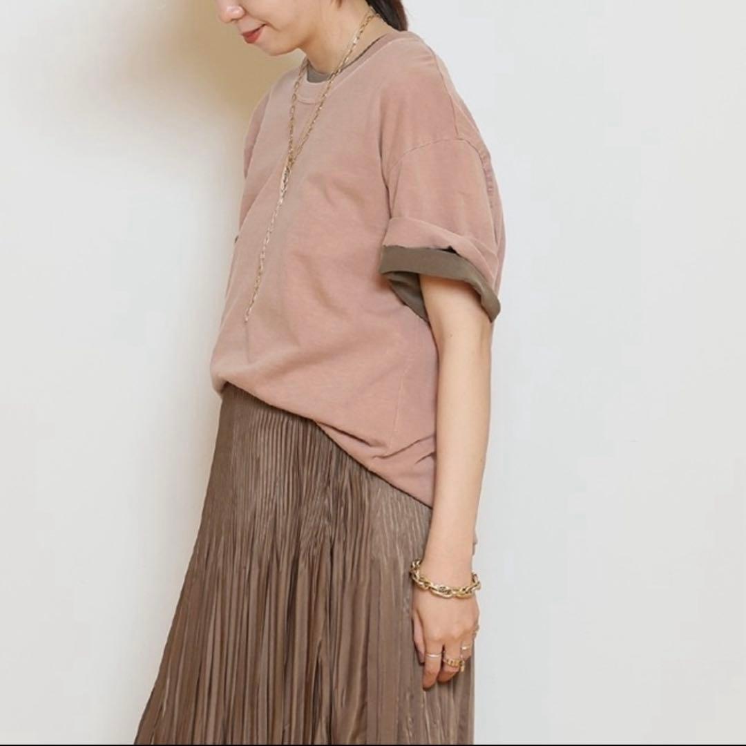 ドゥーズィエムクラス Refinement Tシャツ ブラウンA