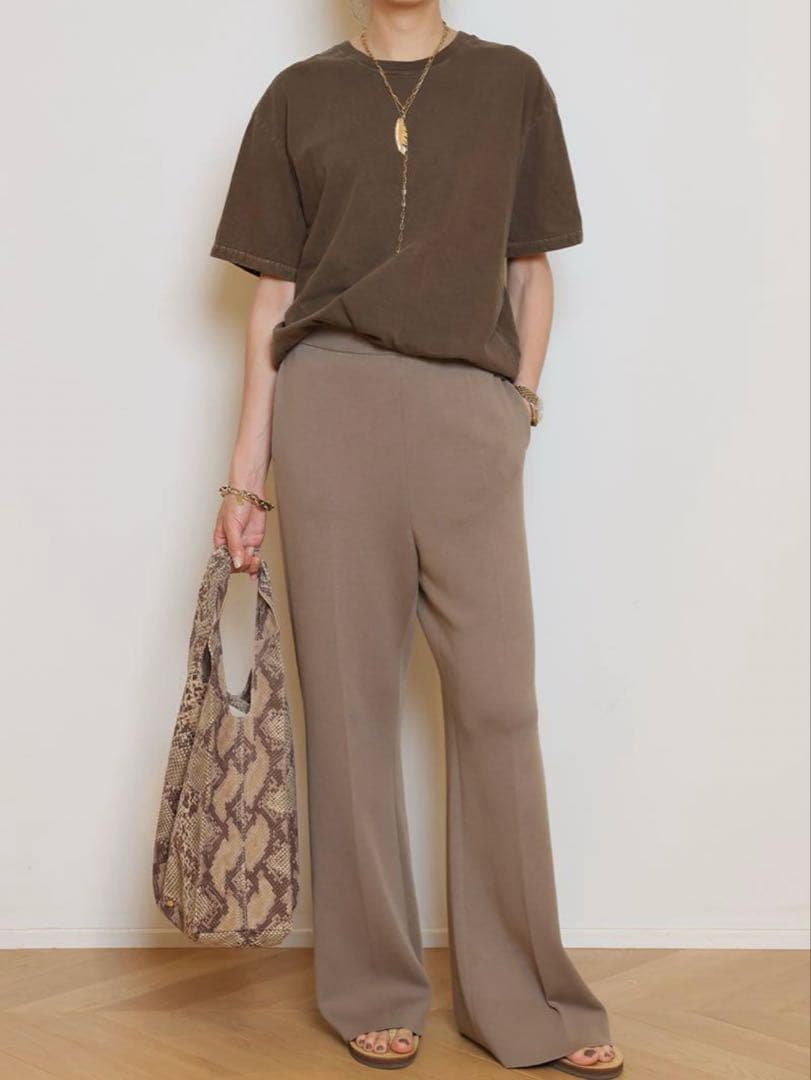 ドゥーズィエムクラス Refinement Tシャツ ブラウンA