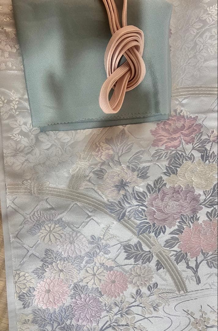 訪問着　フルセット　4点　卒業式　入学式　結婚式　帯　帯揚げ　帯締め　淡色