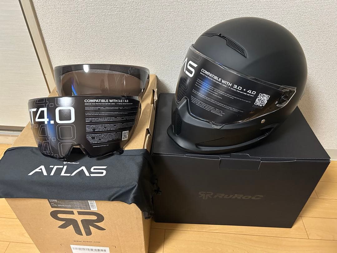 Ruroc ATLAS 4.0 CORE マットブラック L/XL 60/62