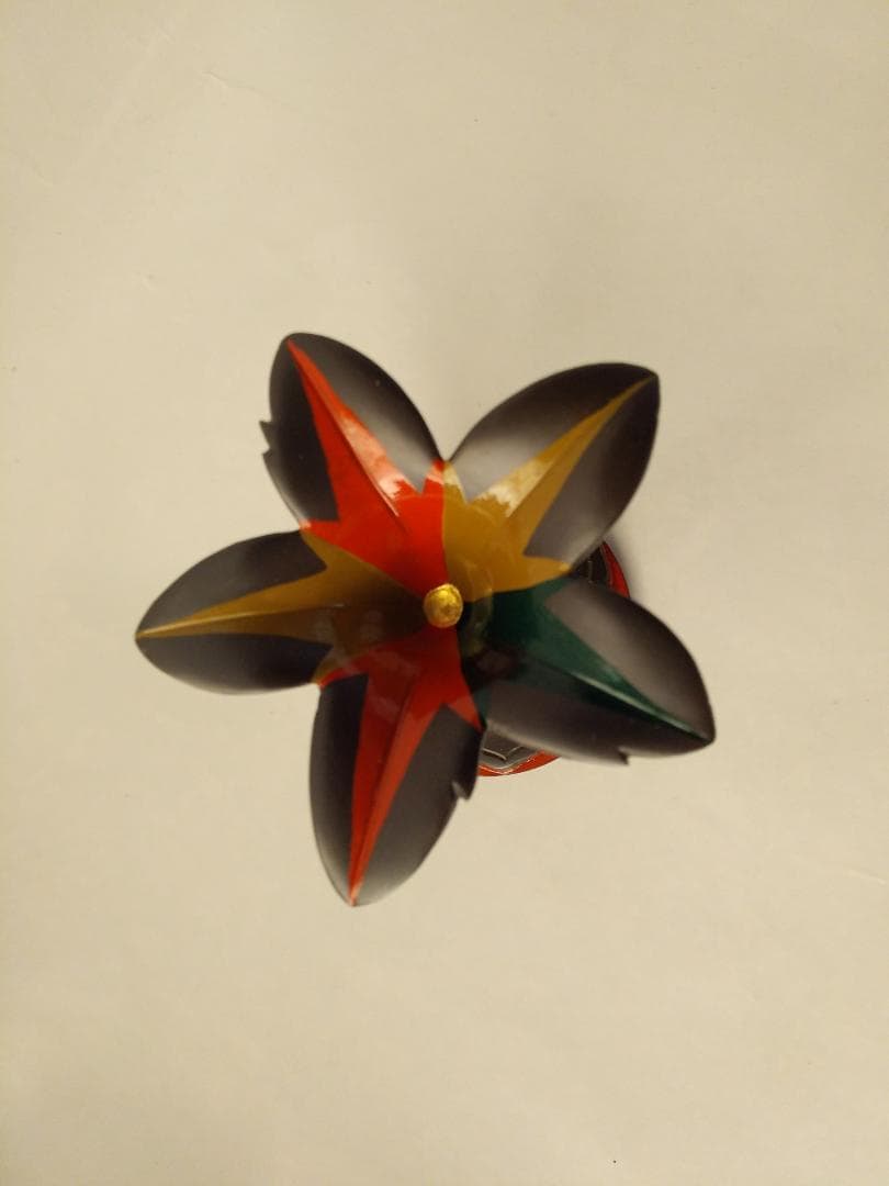 色繪 突羽根蓋置 高岡銅器 金森彦兵衛 作 蓋置 茶道具 逸品 共箱 栞 新品