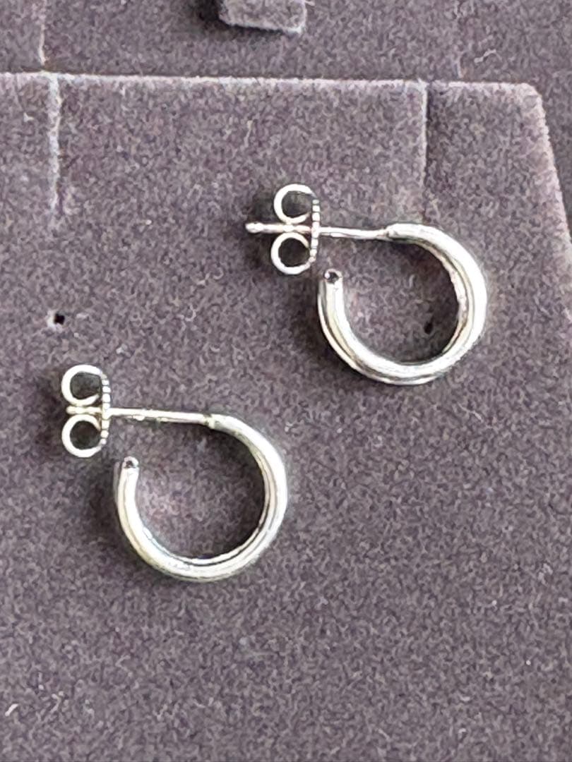 ジョージ ジェンセン　フュージョン　フープピアス　K18WG