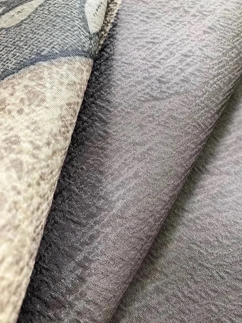 ご予約中 未使用美品 極上丹後ちりめん 正絹訪問着 秀逸更紗花間道 刺繍 ガード