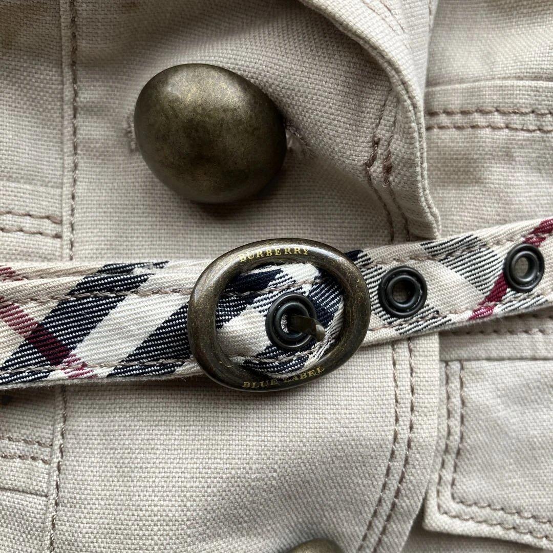 希少　バーバリー　テーラードジャケット　ベルト付き　ノバチェック　ホースロゴ