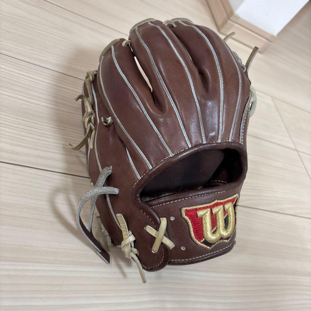 Wilson 硬式グローブ ブラウン ストライプ　87型