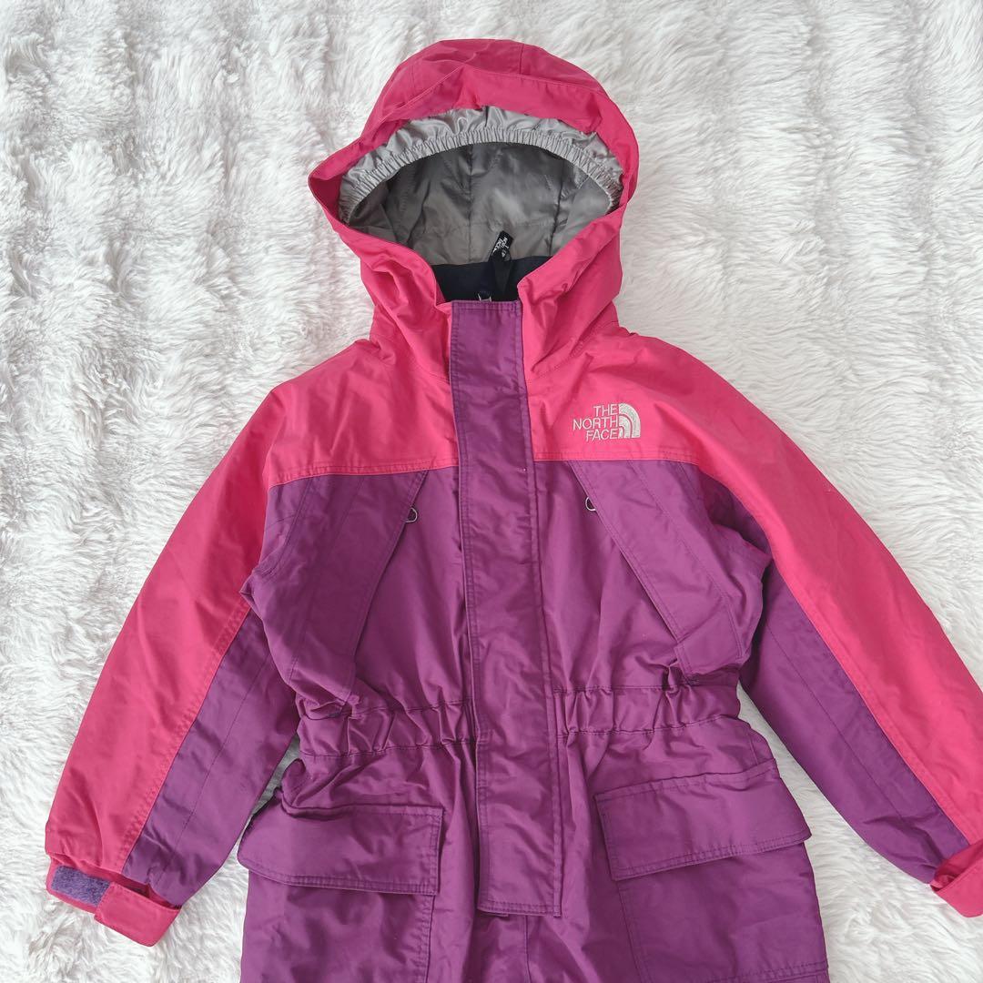 ノースフェイス★100㎝　キッズ　ジャンプスーツ スノーウェア　紫　ピンク