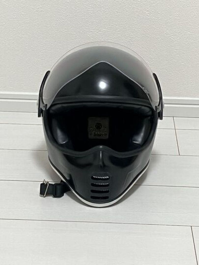 ブラックフルフェイスヘルメット