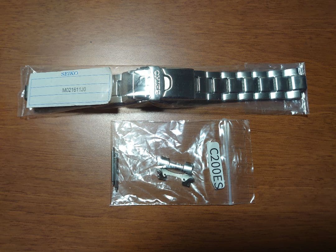 M021611J0 SEIKO 20mm 純正ステンレスブレス C200ES付き