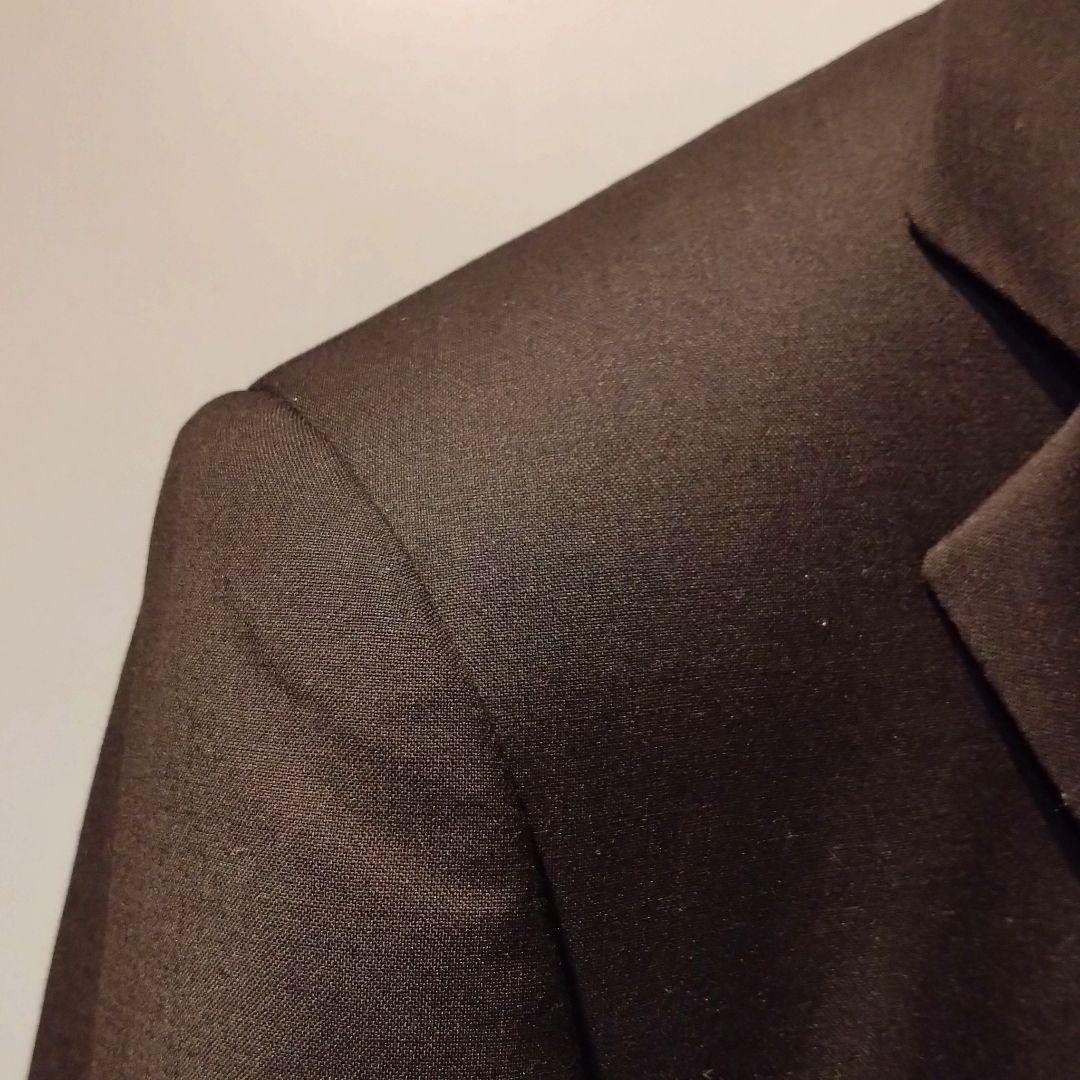 LARDINI ウールスーツ ブラック 46 ロロピアーナ Loro Piana