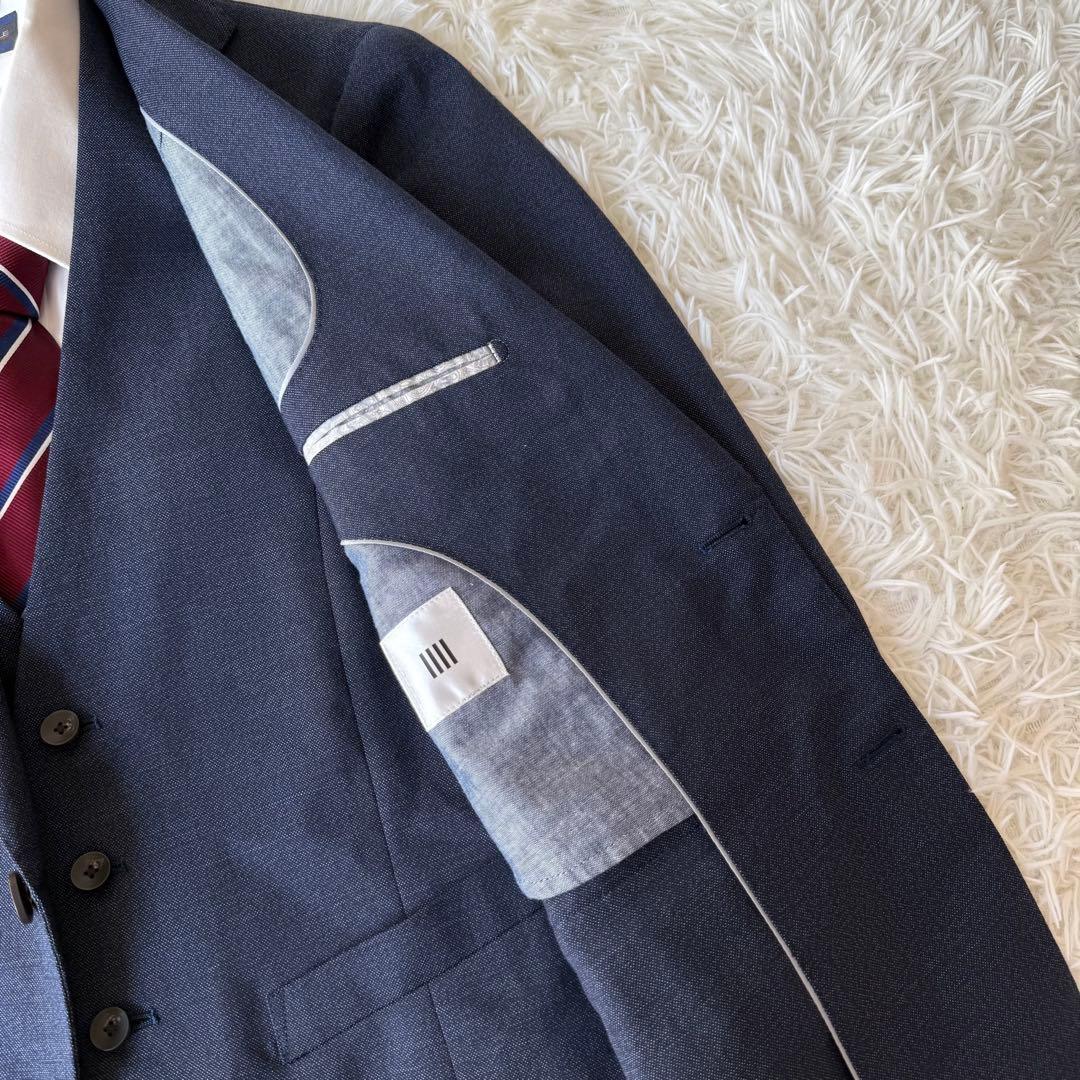 3ピース⭐︎SUIT SELECT セットアップスーツ ネイビー Sサイズ相当②