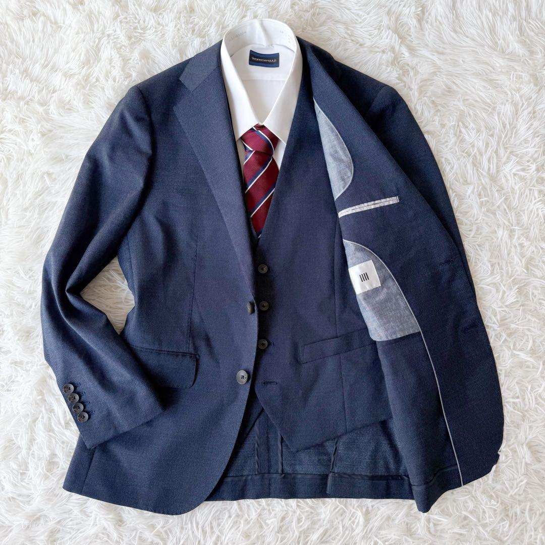 3ピース⭐︎SUIT SELECT セットアップスーツ ネイビー Sサイズ相当②