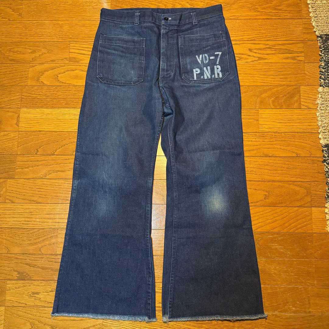 F*s様 90's U.S.NAVY セーラーパンツ ハンドペイント