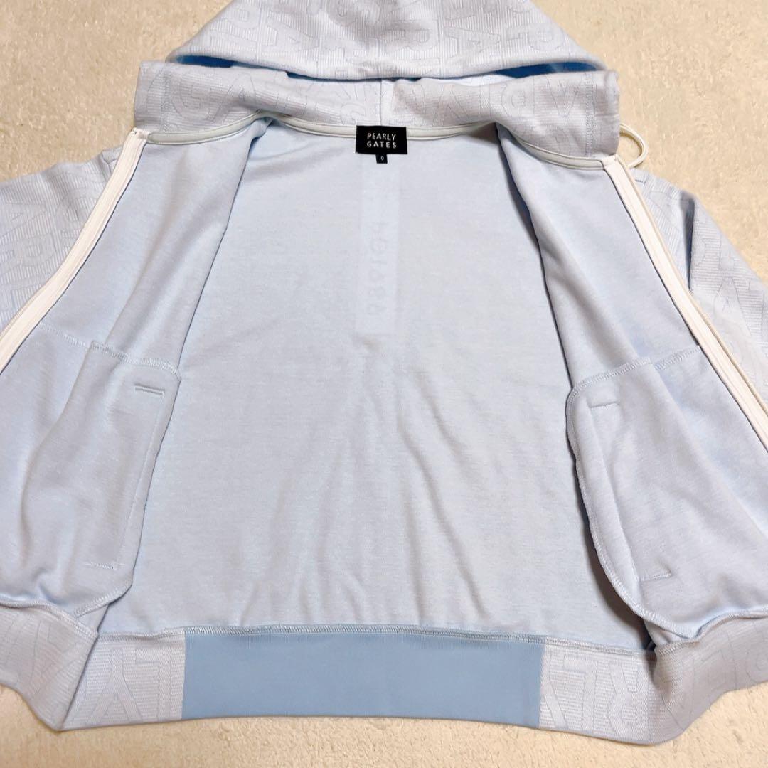 極美品　パーリーゲイツ　2023　セットアップ　ゼブラメッシュ　BIGロゴ柄