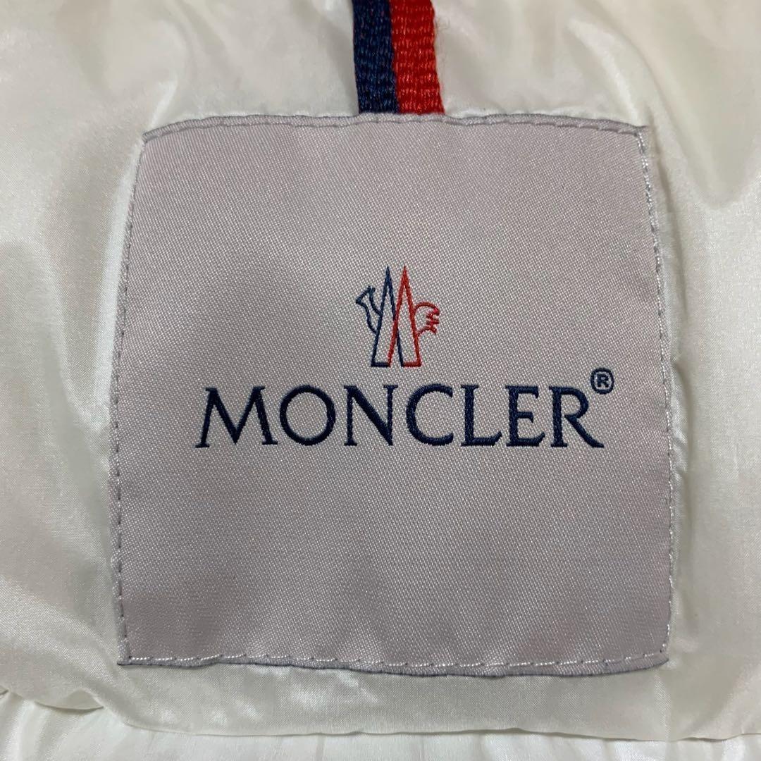 美品⭐️モンクレール　ファーダウンベスト　GALLINULE 白 4D268