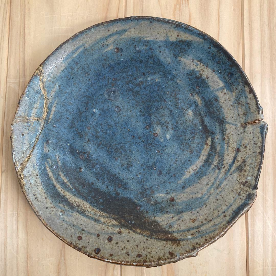 小野哲平　平皿金継跡あり