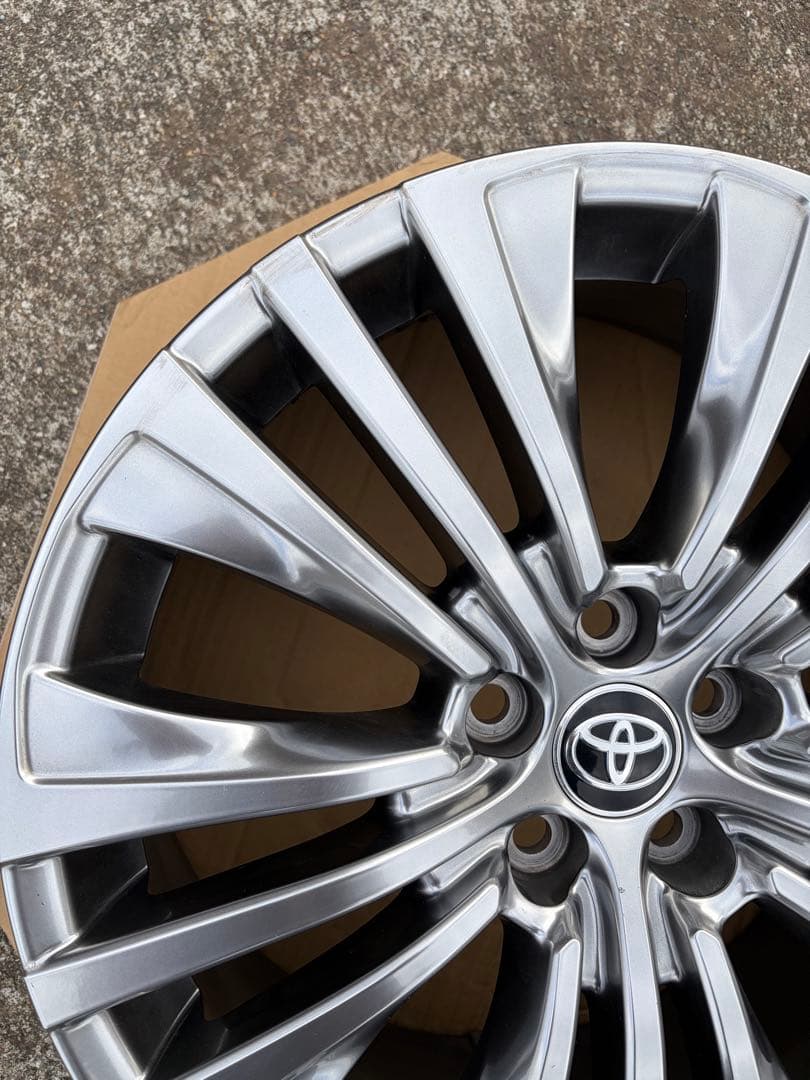 【送料無料】値引き！④トヨタ　19インチ 80ハリアー純正　アルミホイール