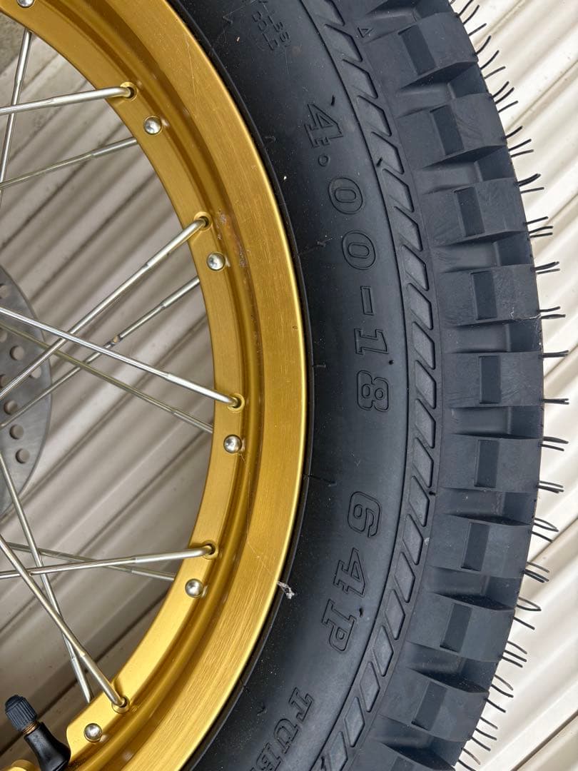 ワイズギア セロー250 ホイールタイヤセット　新品未使用品