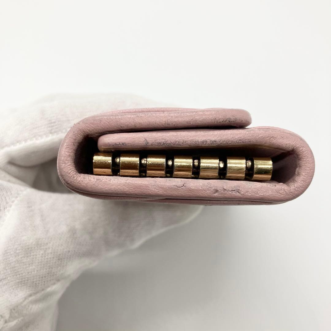 現行✨新型✨FRID付✨ミュウミュウ キーケース マテラッセ ピンク　付属品完備