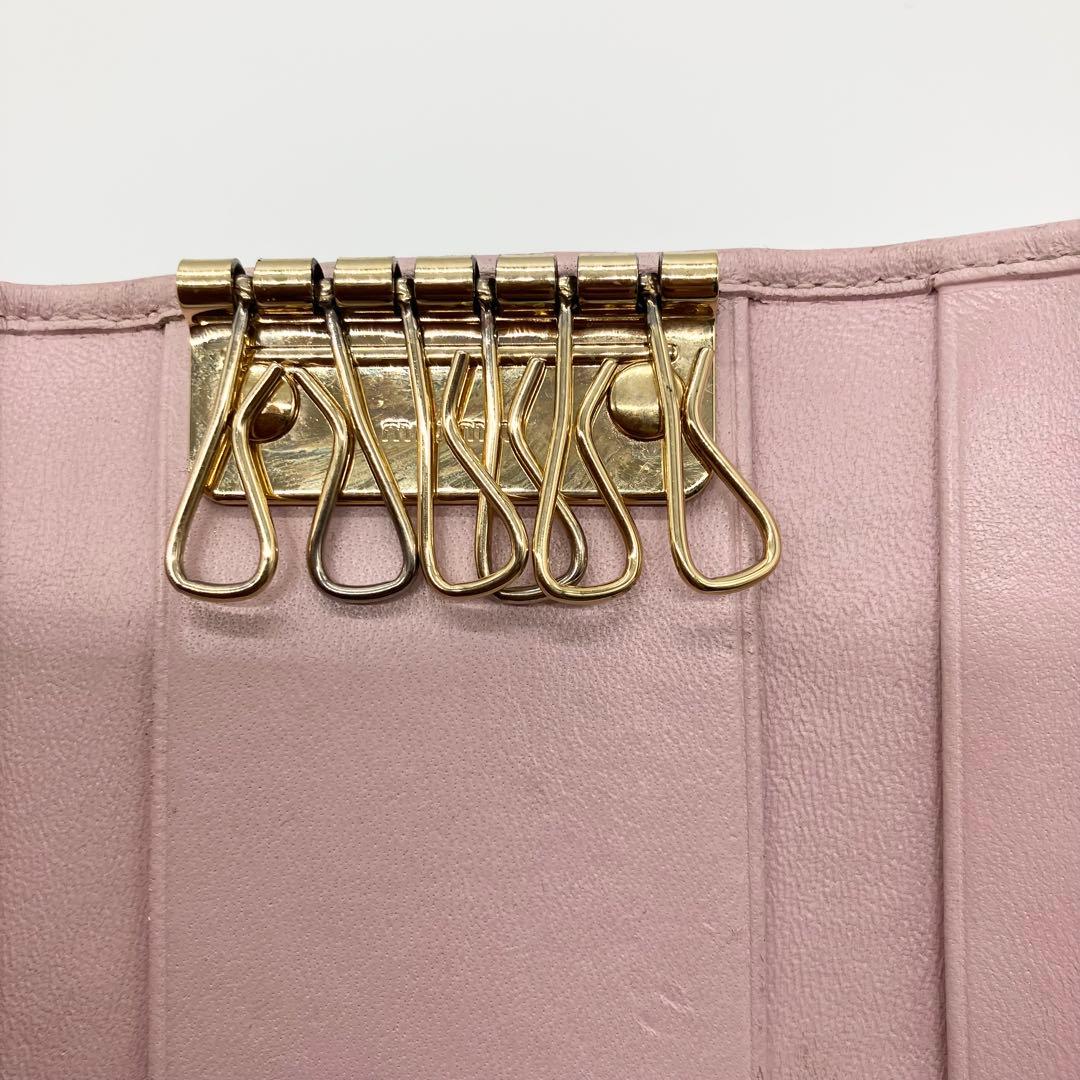 現行✨新型✨FRID付✨ミュウミュウ キーケース マテラッセ ピンク　付属品完備