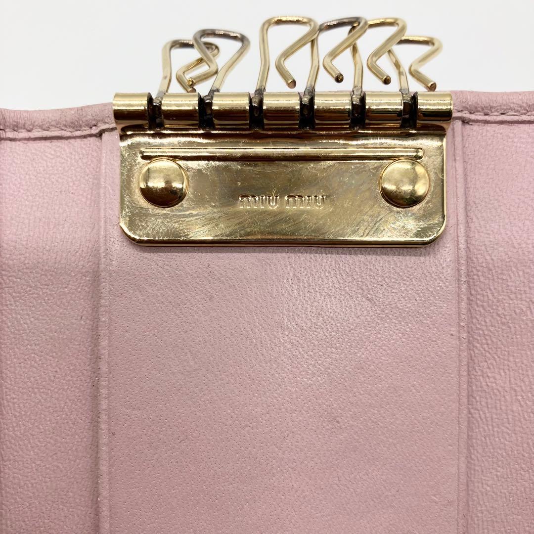 現行✨新型✨FRID付✨ミュウミュウ キーケース マテラッセ ピンク　付属品完備